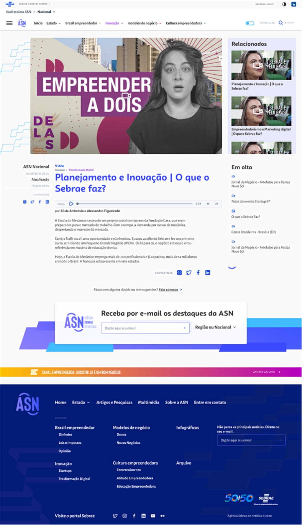 ASN Página de Artigo e Conteúdo (Desktop)